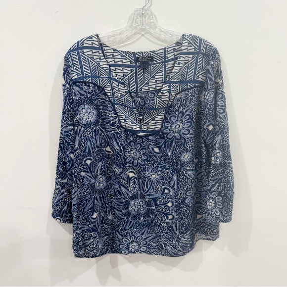 Lucky brand boho flowy printed long sleeve top ❤️ - Picture 3 of 8